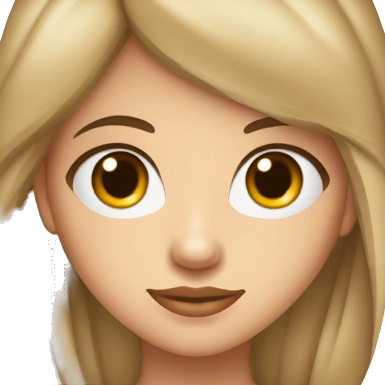 Moi une fille avec les yeux brun la peau blanche des cheveux bruns un col roulés et des lunette emoji