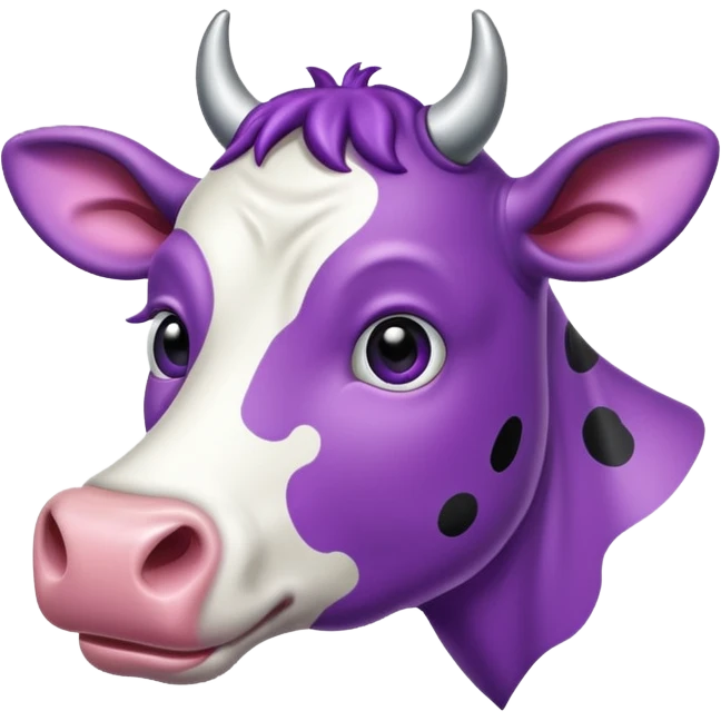 purple cow emoji