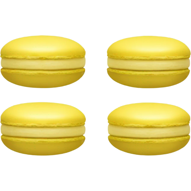 Yellow macaron emoji