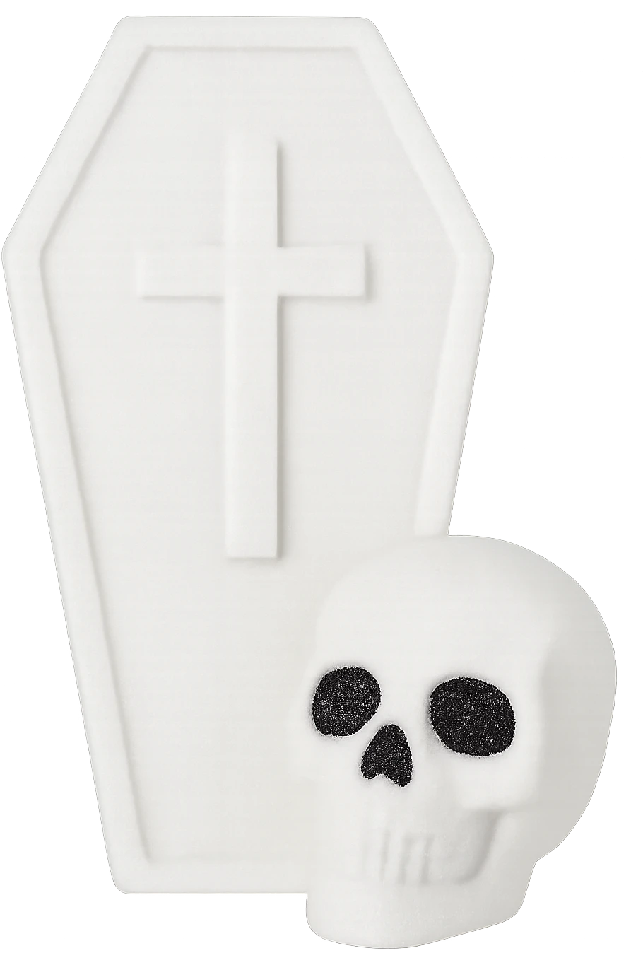 white sparkly goth object, remove background  emoji