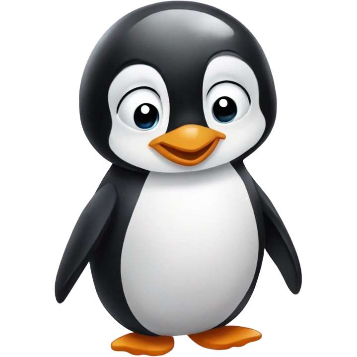 penguin showing love ❤️ emoji