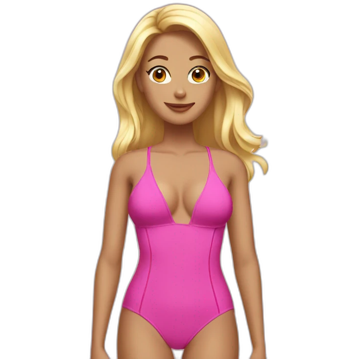 hot blonde swimsuit emoji