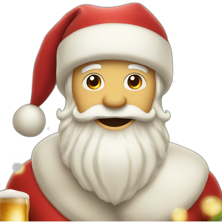 Santa beer  emoji