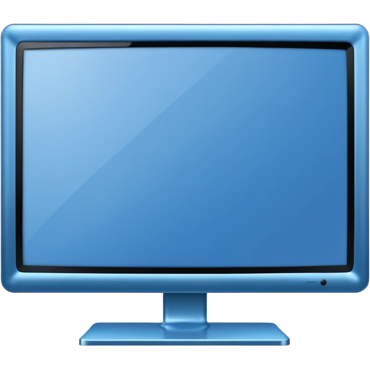Modern blue Tv emoji
