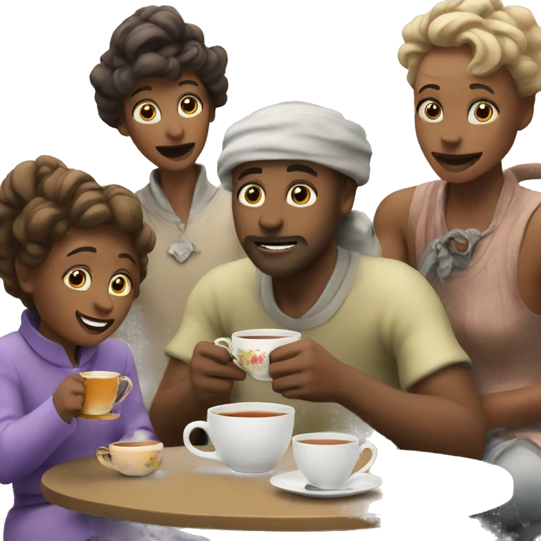 Having tea with the hunties emoji