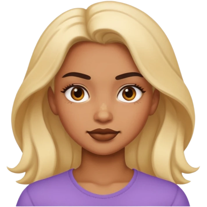 macho girl, different ones, different face size emoji