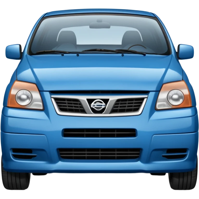 a sad blue Nissan Sentra emoji