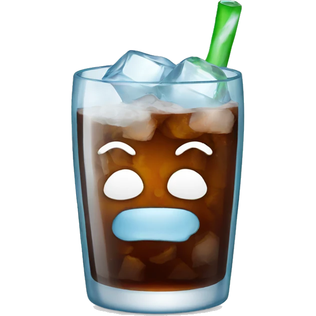 cola with ice in glass emoji