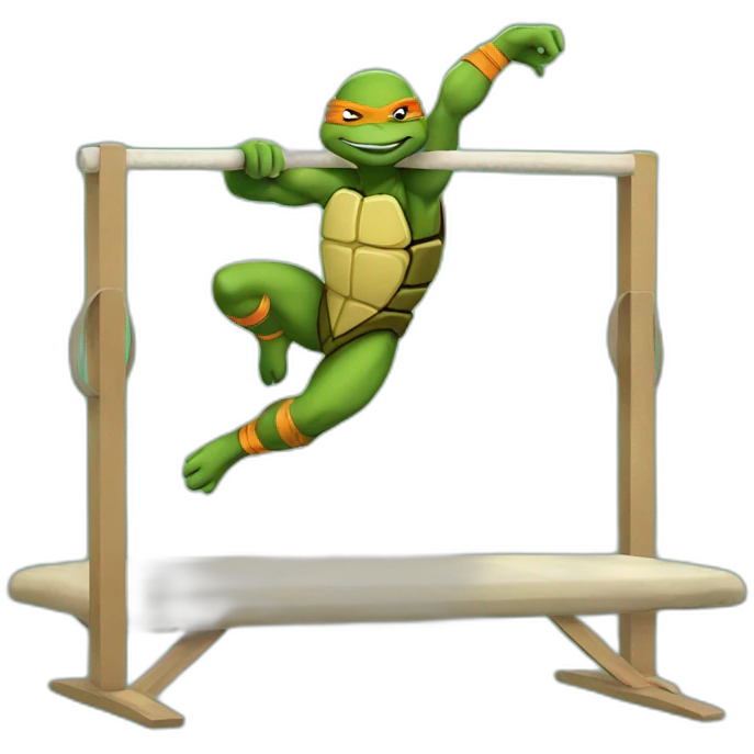 ninja turtles in gymnastics emoji