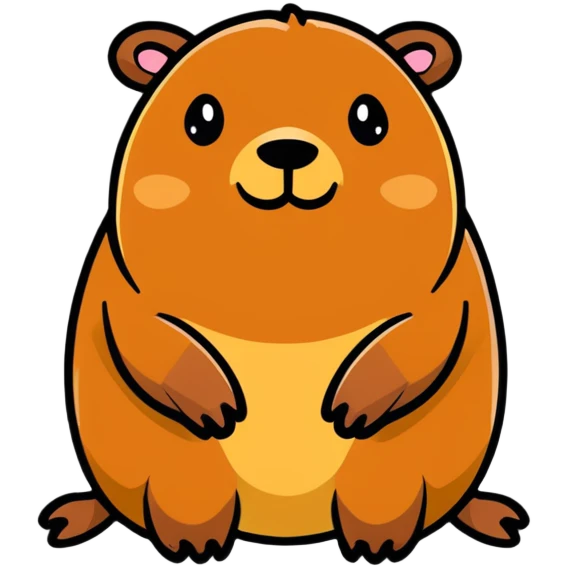 happy capybara emoji