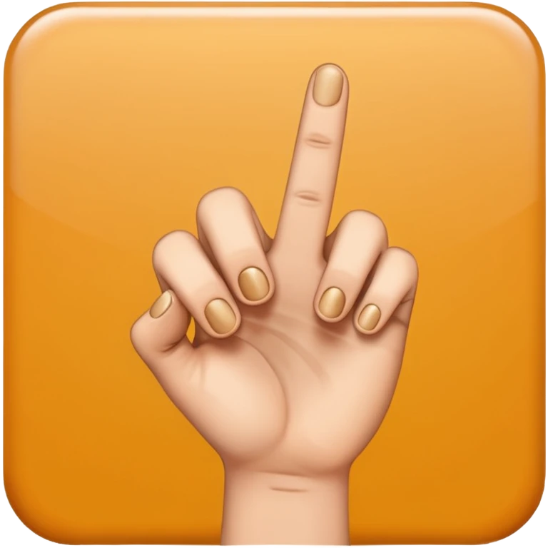 Eine Hand mit einem Finger der nach links zeigt  emoji