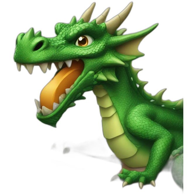 dragon with a mac book pro emoji