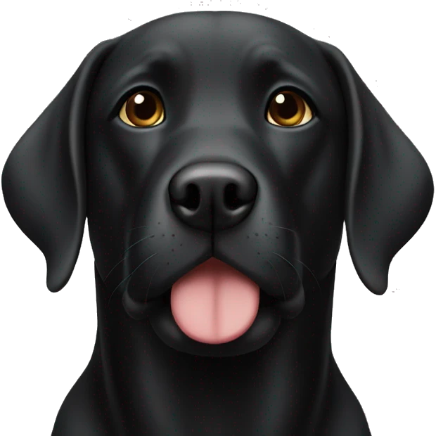 Black lab nose  emoji