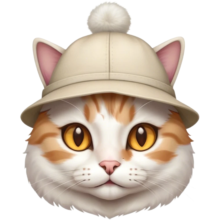 Cat wearing a hat emoji