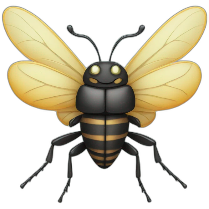 smiling bug emoji