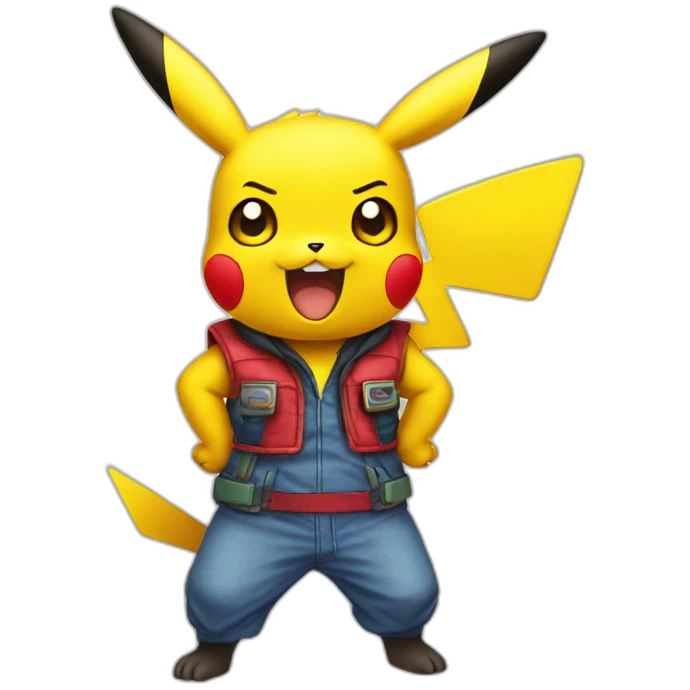 Pikachu super sayen 3 emoji