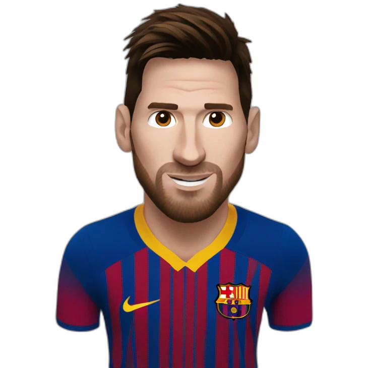 messi face emoji