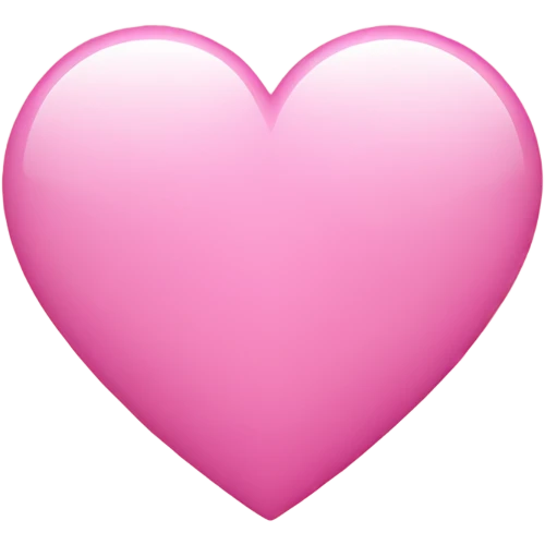 Heart pink  emoji