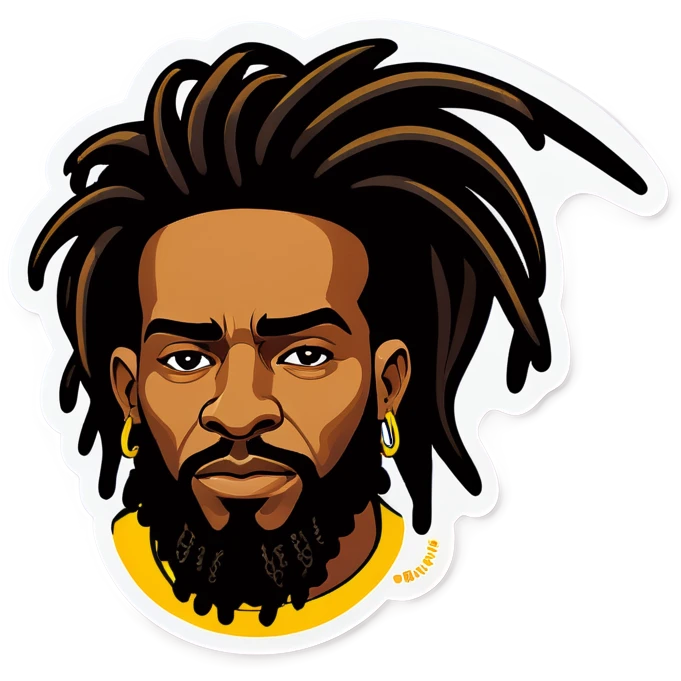 nonchalant dread head  emoji