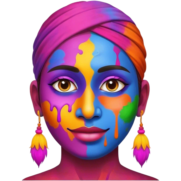 Base of colour for the festival of Holi  emoji