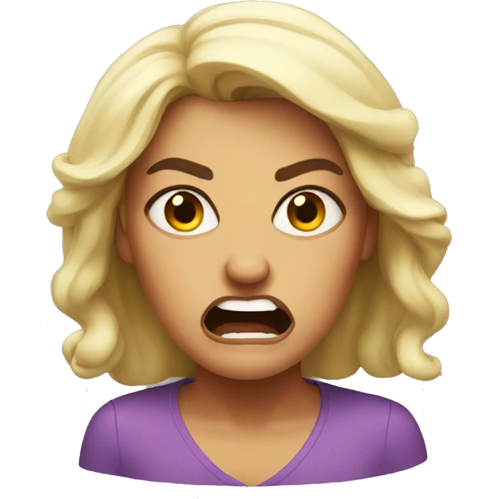 Super angry woman  emoji