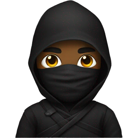 "all black ninja" emoji