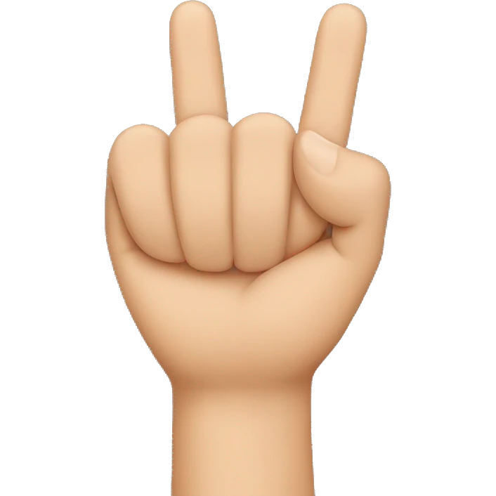 finger closest to the middle held up emoji
