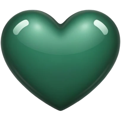 Dark green heart emoji