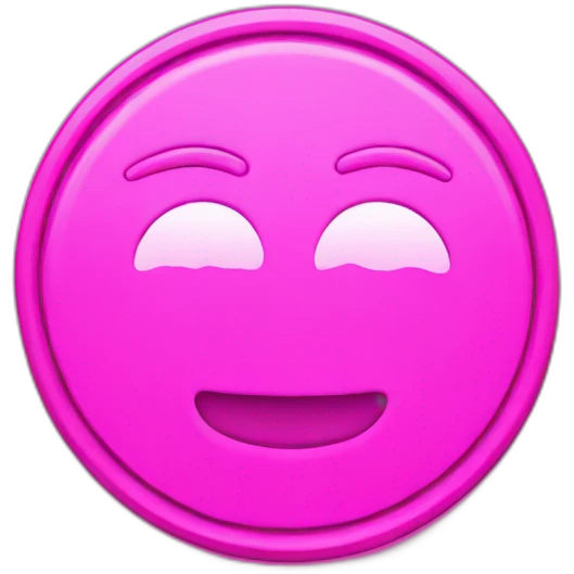 Neon pink Coin emoji