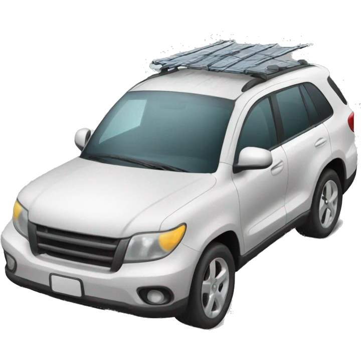 windshield with wipers 3D emoji emoji