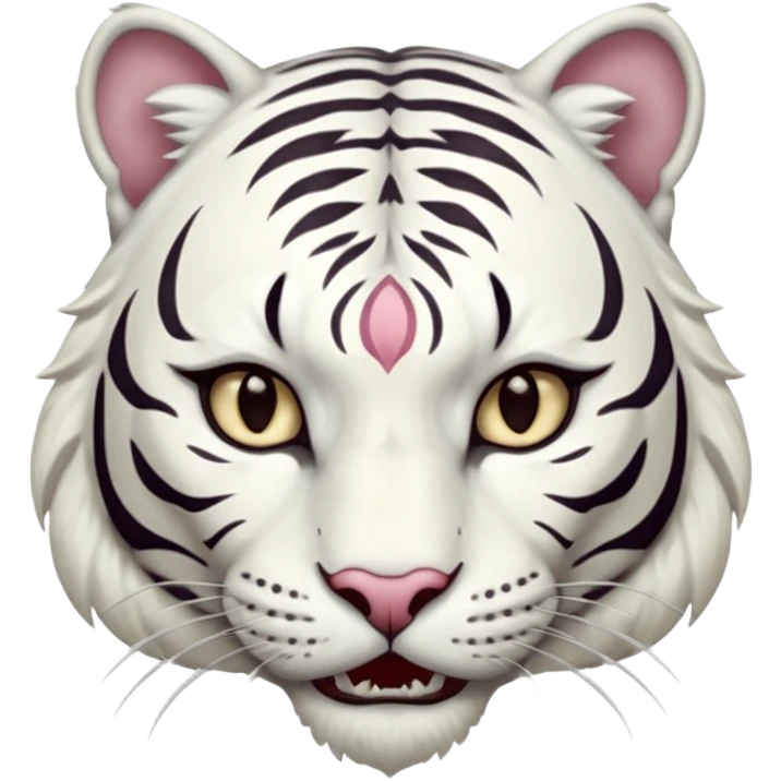 ESO Female white tiger khajiit leader of the umbral rose  emoji