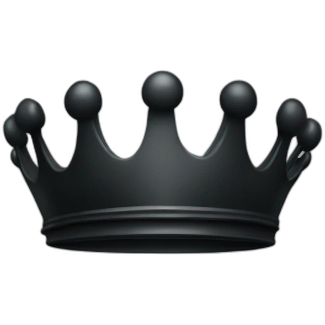 black fantasy crown emoji