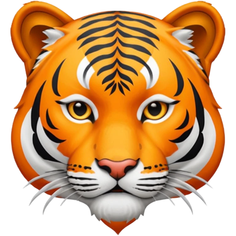 tiger face with a bandana emoji