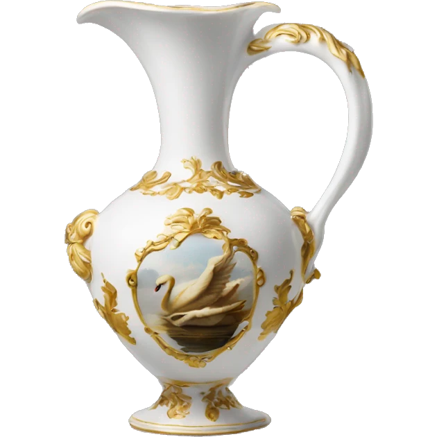 swan roccoco vase emoji