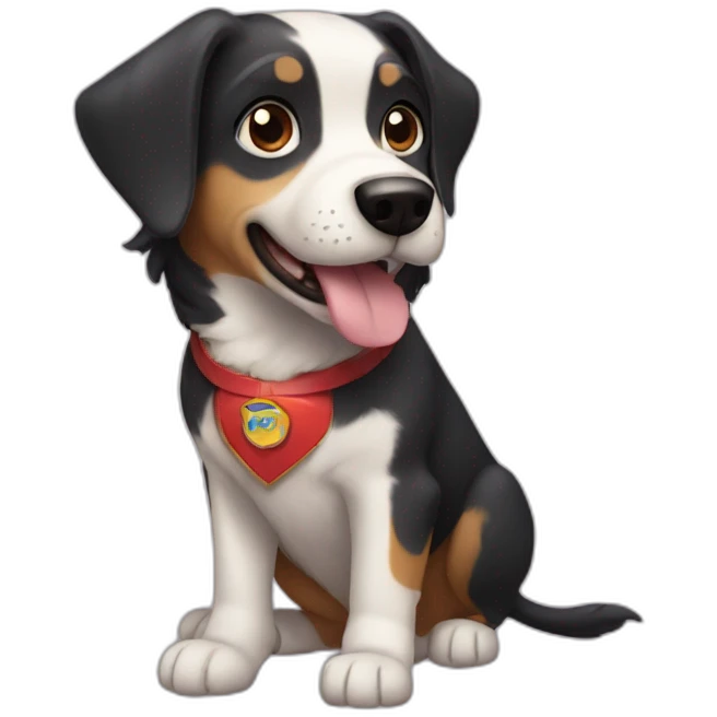 A super dog emoji