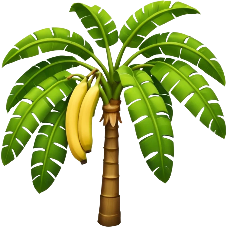 Banana tree, negative:banana. emoji