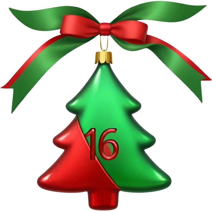 the numbers "1637" christmas festive  emoji