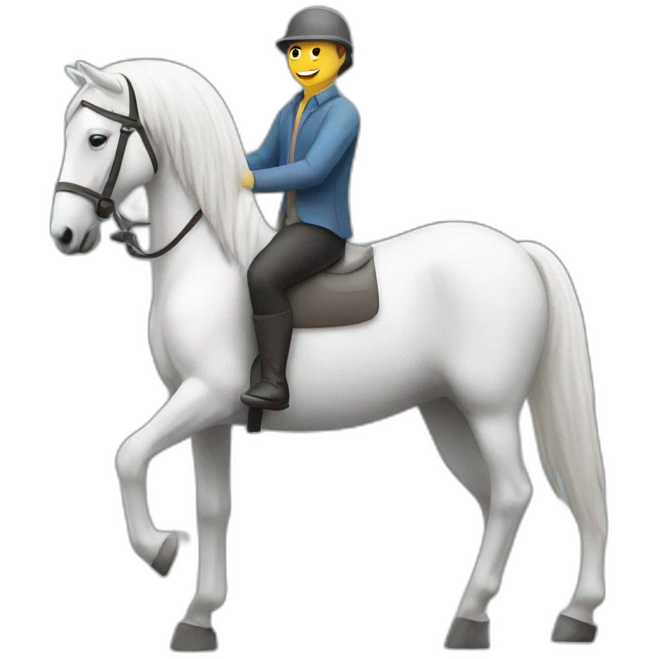 product manager on the white horse emoji