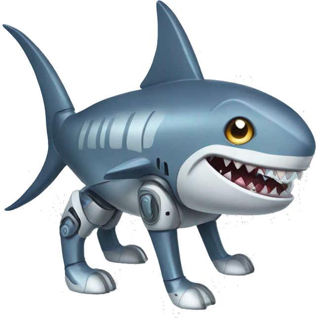 robot dog shark emoji