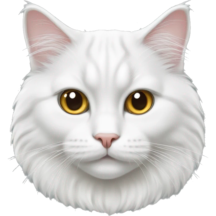white siberian cat emoji
