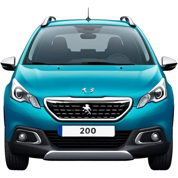 Peugeot 2008 couleur bleu émeraude emoji