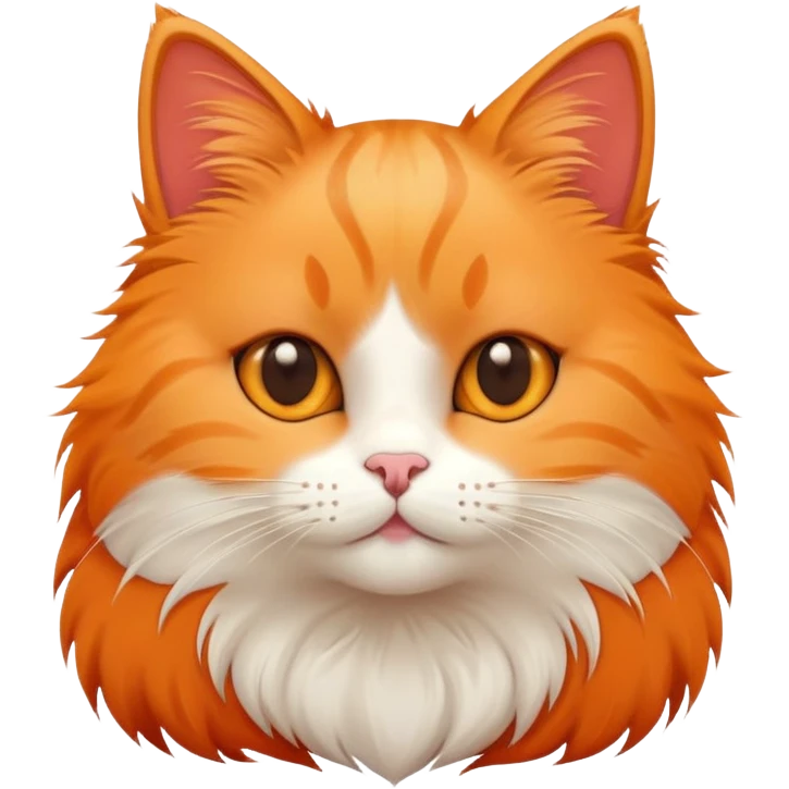 Cute cat showing love emoji