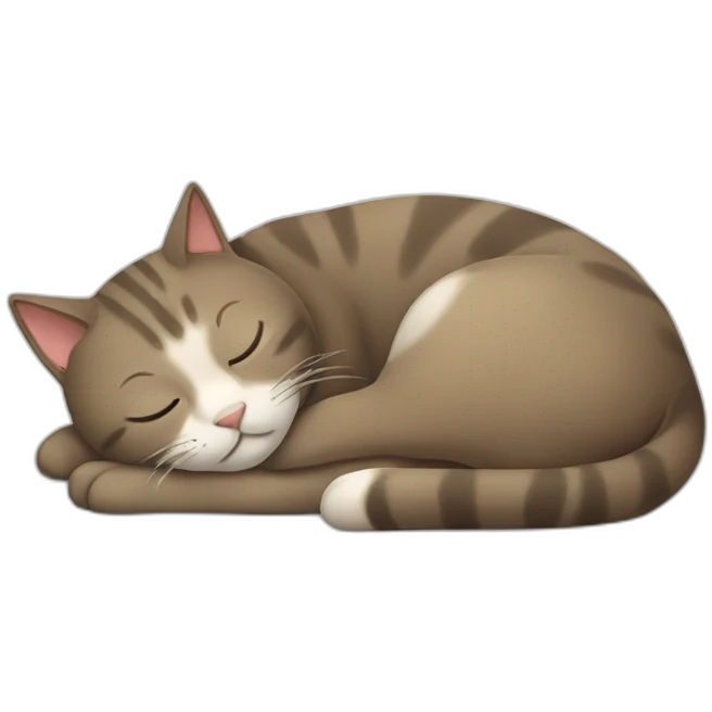 sleeping cat emoji