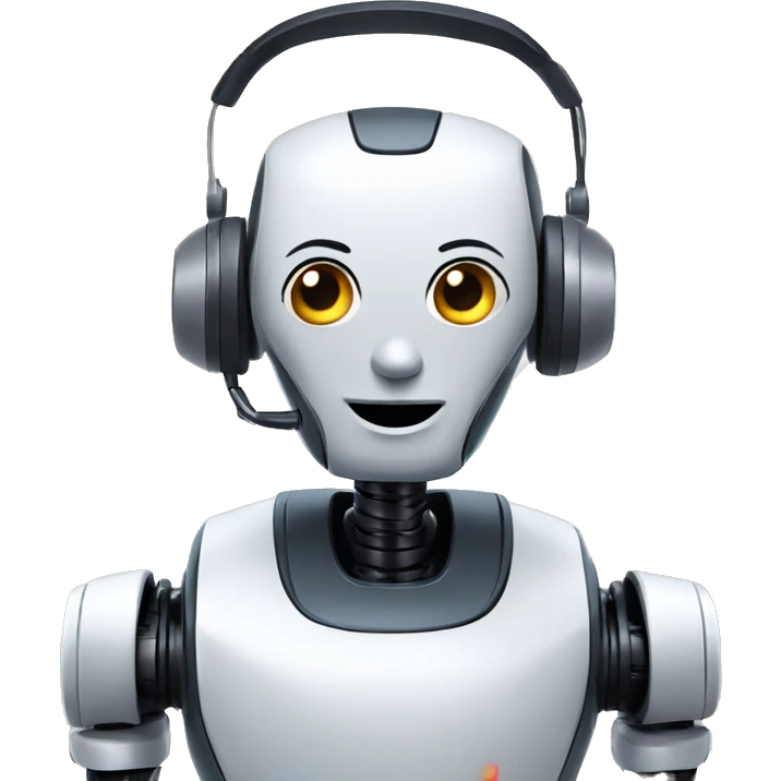call center robot looks like robot emoji
