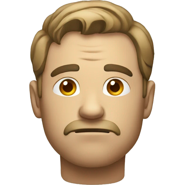 man thinking hard emoji