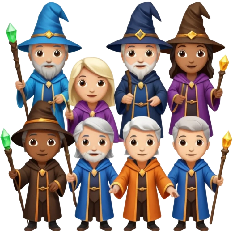 make bitlife kind of bitmojies of the harry potter universe. Make different kind of wizards and witches with different ages. emoji