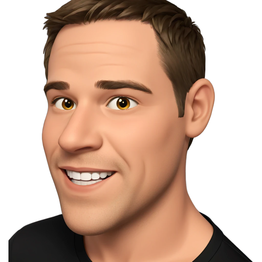 smiling boy in black shirt emoji