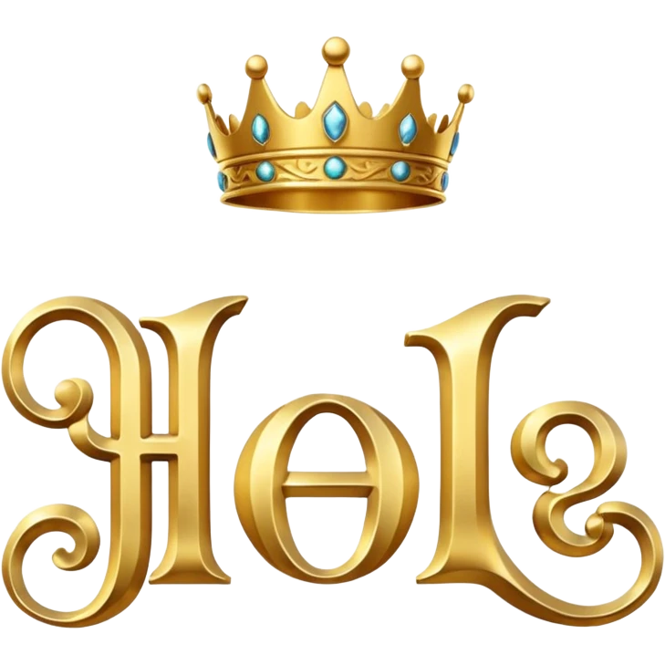 The gold inscription "Helga" in large letters emoji