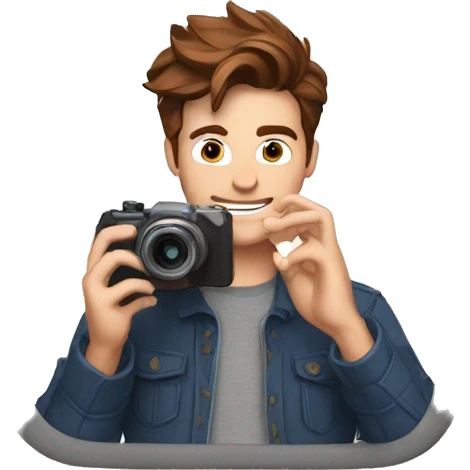 peter parker taking a picture emoji