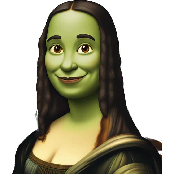  Shrek as mona lisa emoji